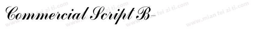 Commercial Script B字体转换